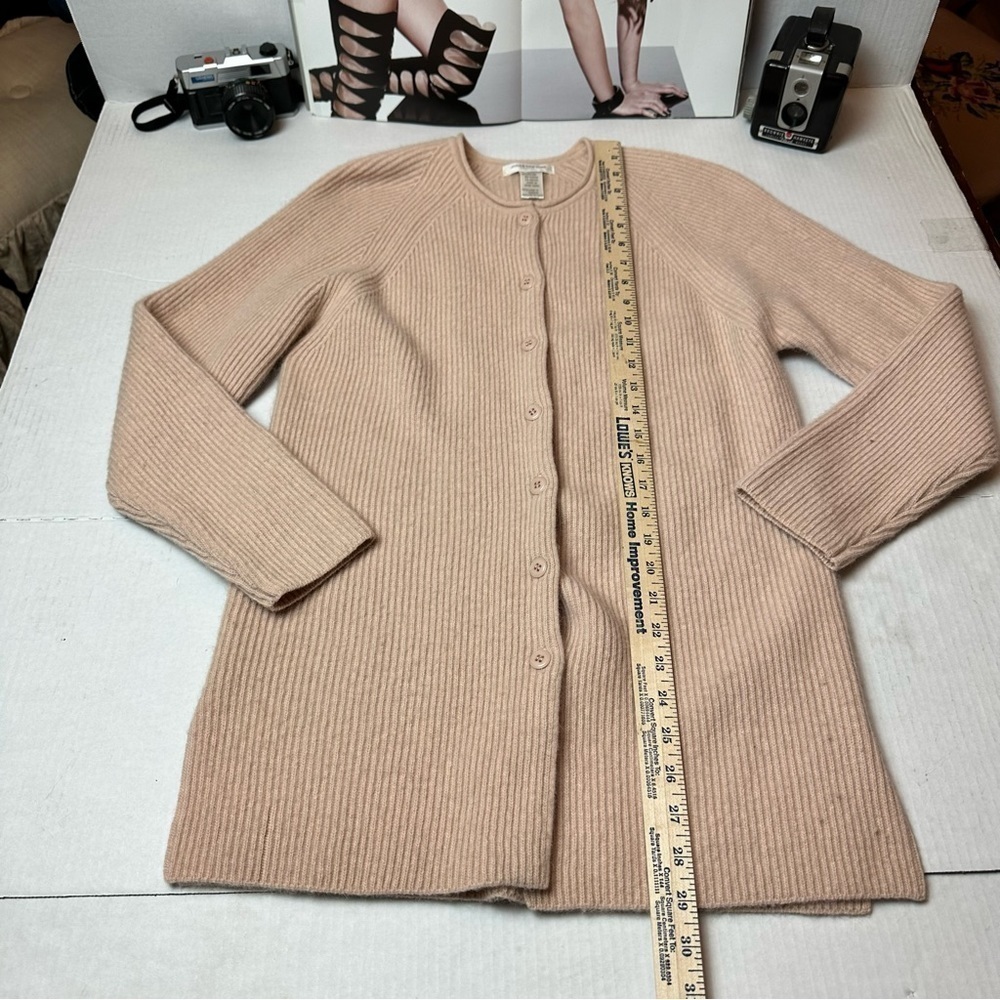 Jones New York Angora Lambswool Cardigan | Quiet Luxury Soft Minimalist Petite - Picture 7 of 10